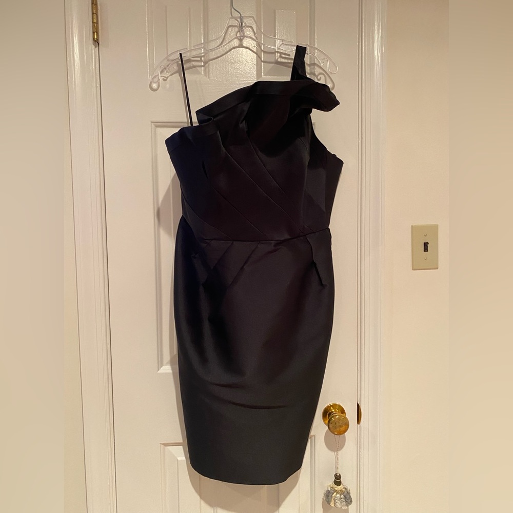 Angel Sanchez silk satin cocktail dress.